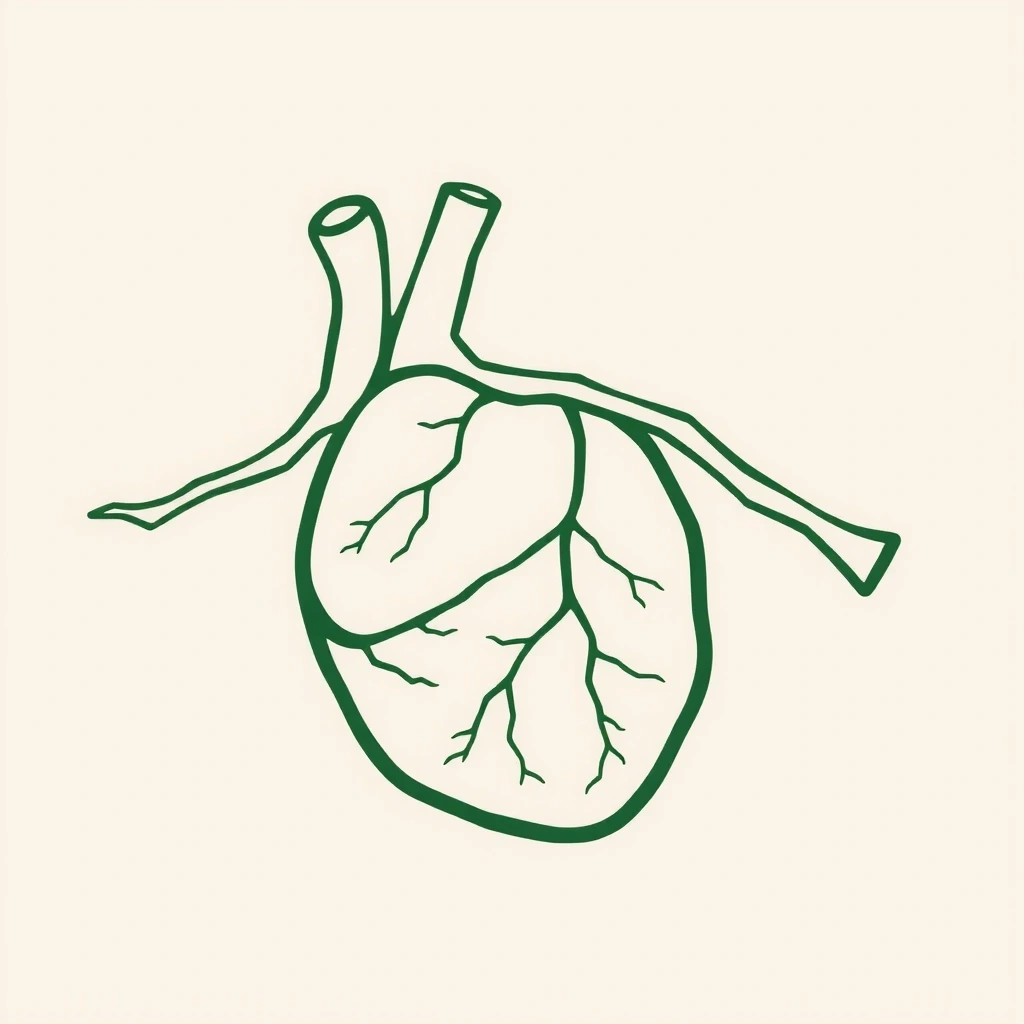 Anatomische Darstellung der Leber mit Blattadern
